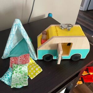 Lovevery camper with tent